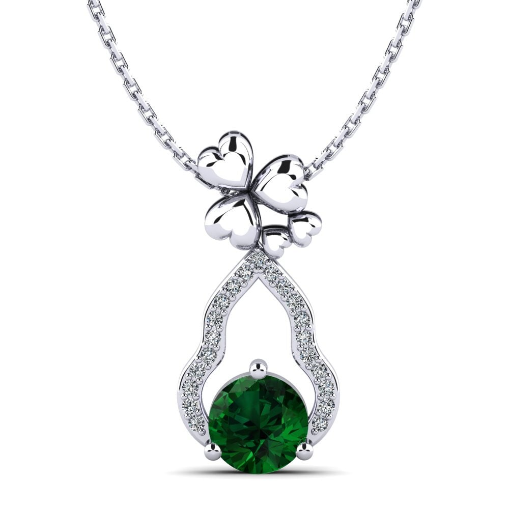 Heart Tsavorite Necklaces
