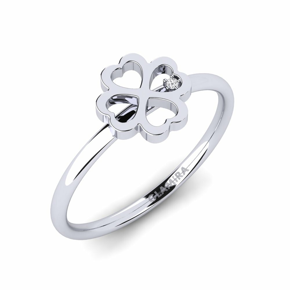 Saphir Blanc Bague Cheili