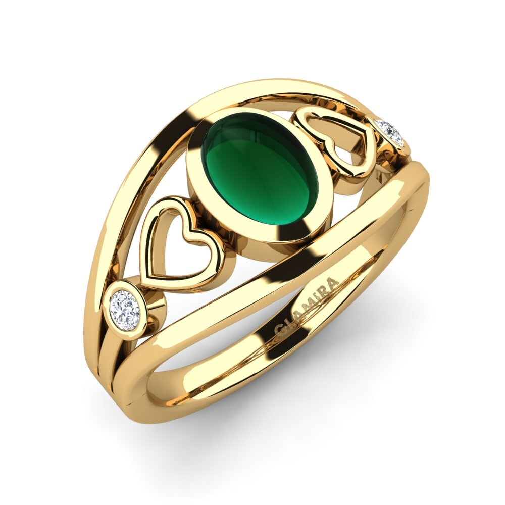 Cabochon Smaragd Ring Chelinde