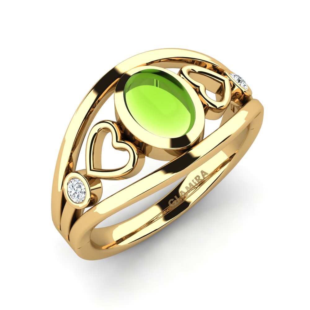 Cabochon Peridot Ring Chelinde
