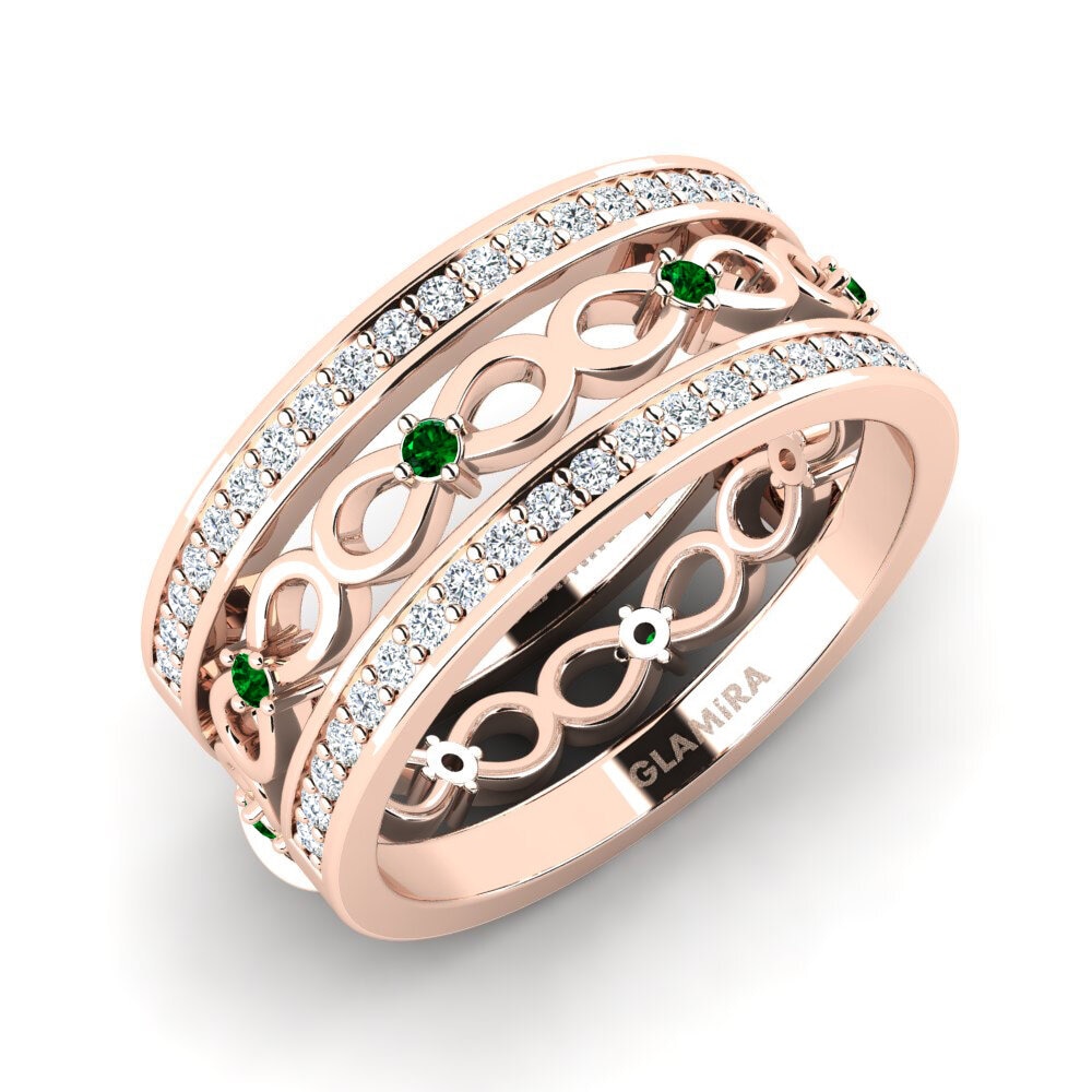 Green Zirconia Ring Cherab SET