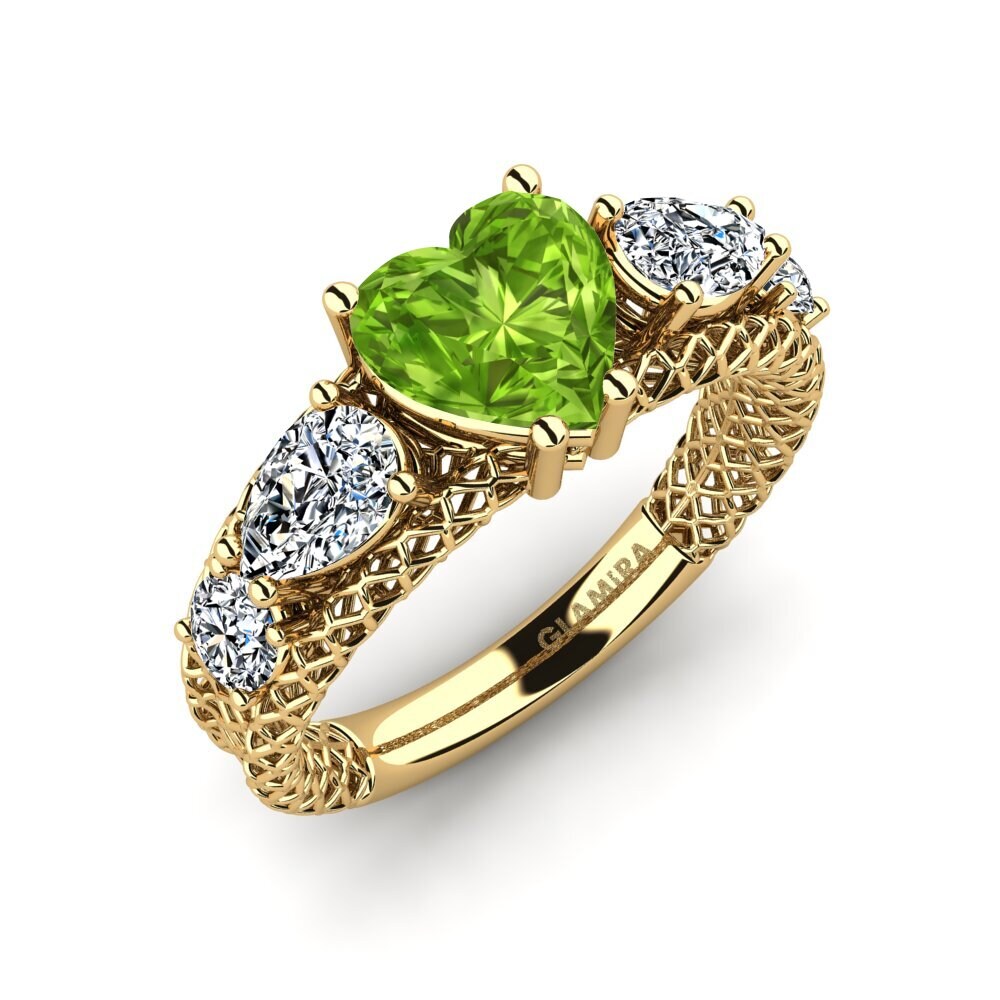 Peridot Engagement Ring Cherylien