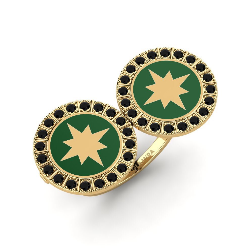 Schwarzer Saphir Ring Chiba