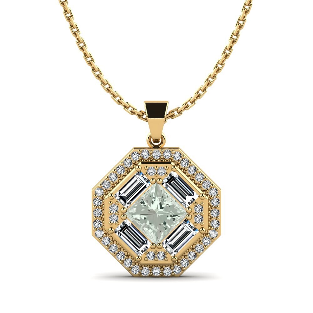 Green Amethyst Women's Pendant Chiennella