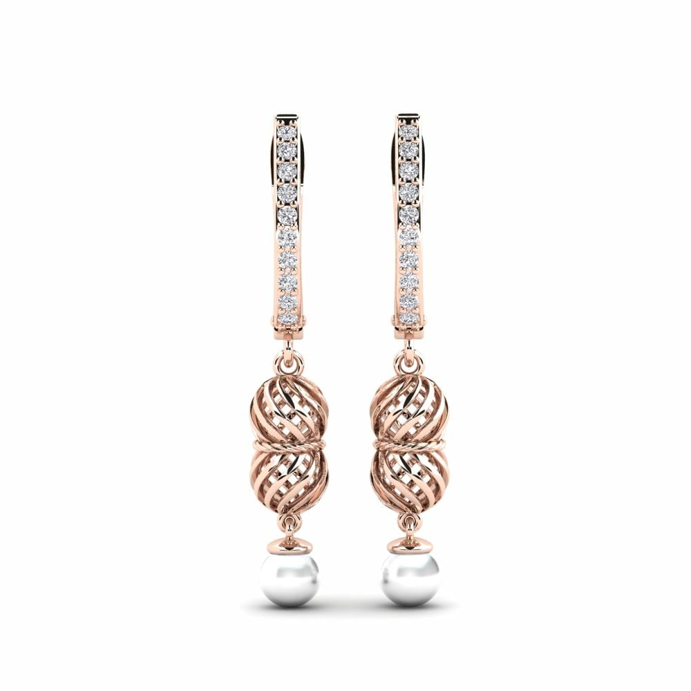 Pendiente de mujer Chiffre 14k Oro Rosa