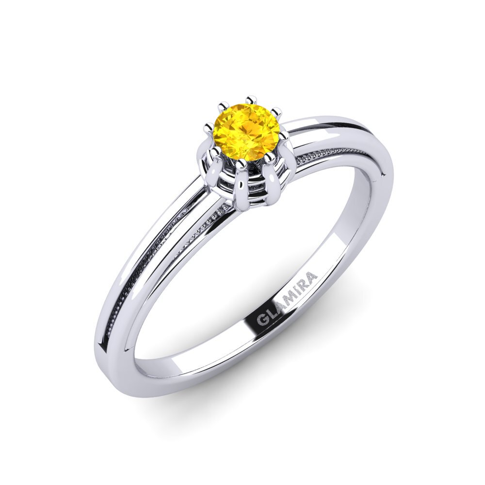 Yellow Sapphire Engagement Ring Chilayo