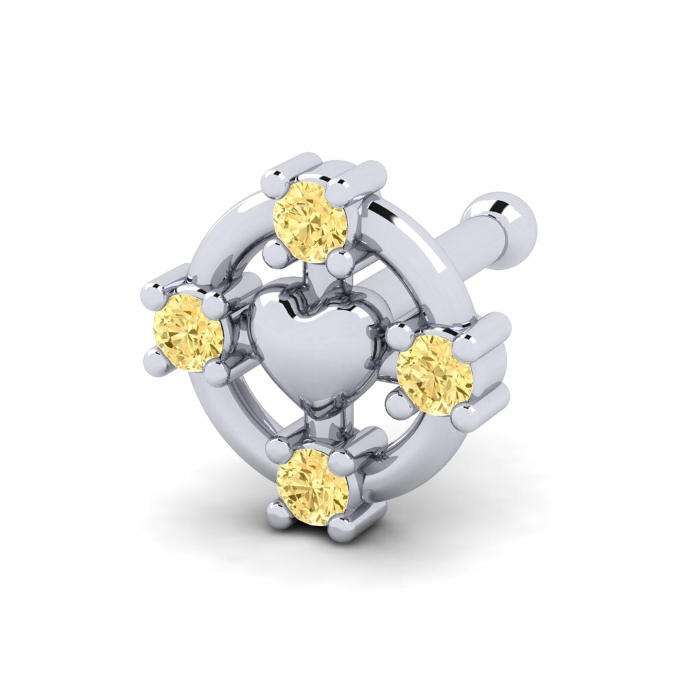 Gele Diamant Neus Pin Chillaides