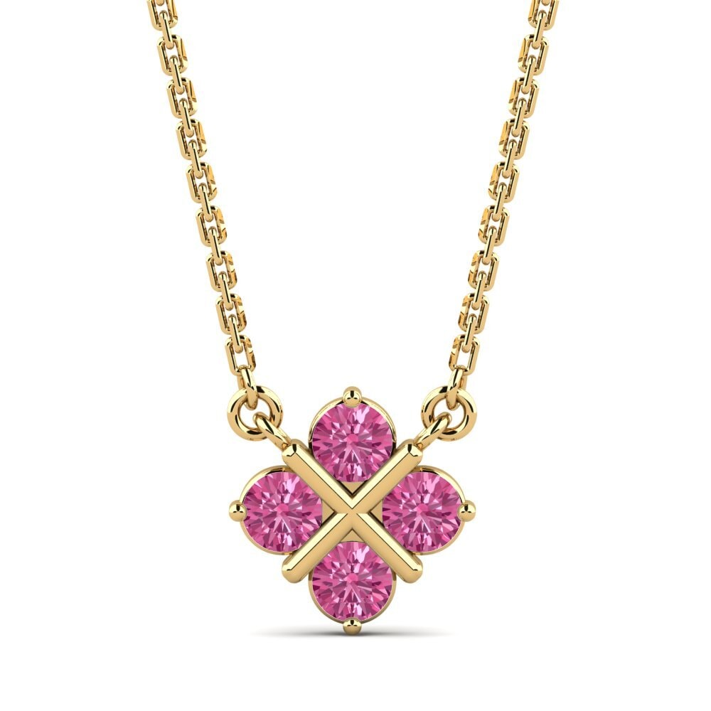 Pink Tourmaline Women's Necklace China