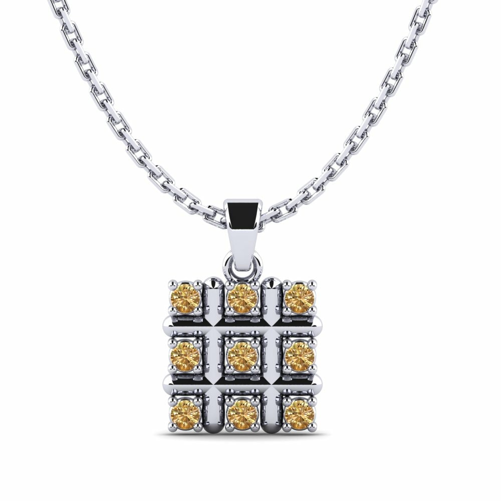 Bruine Diamant Dames Hanger Chinois
