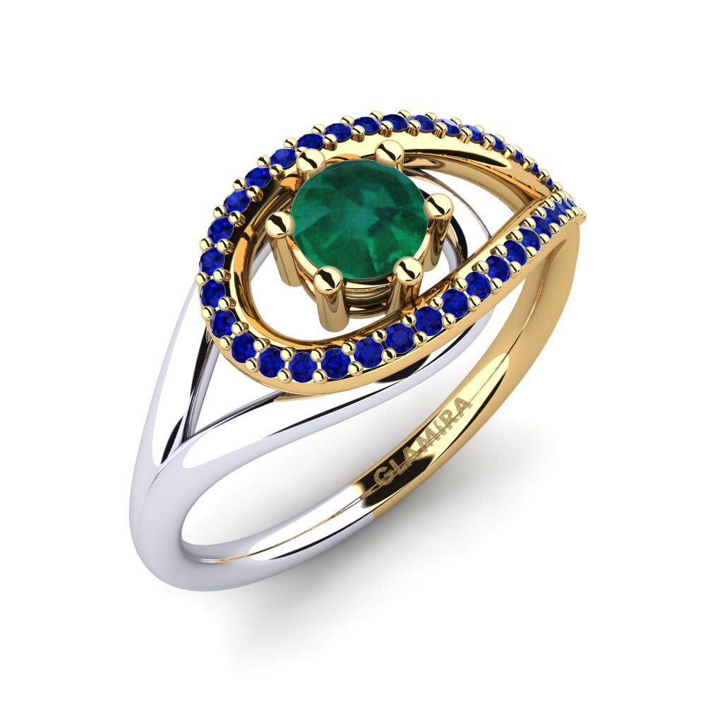 14k Yellow & White Gold Engagement Ring Chlodette