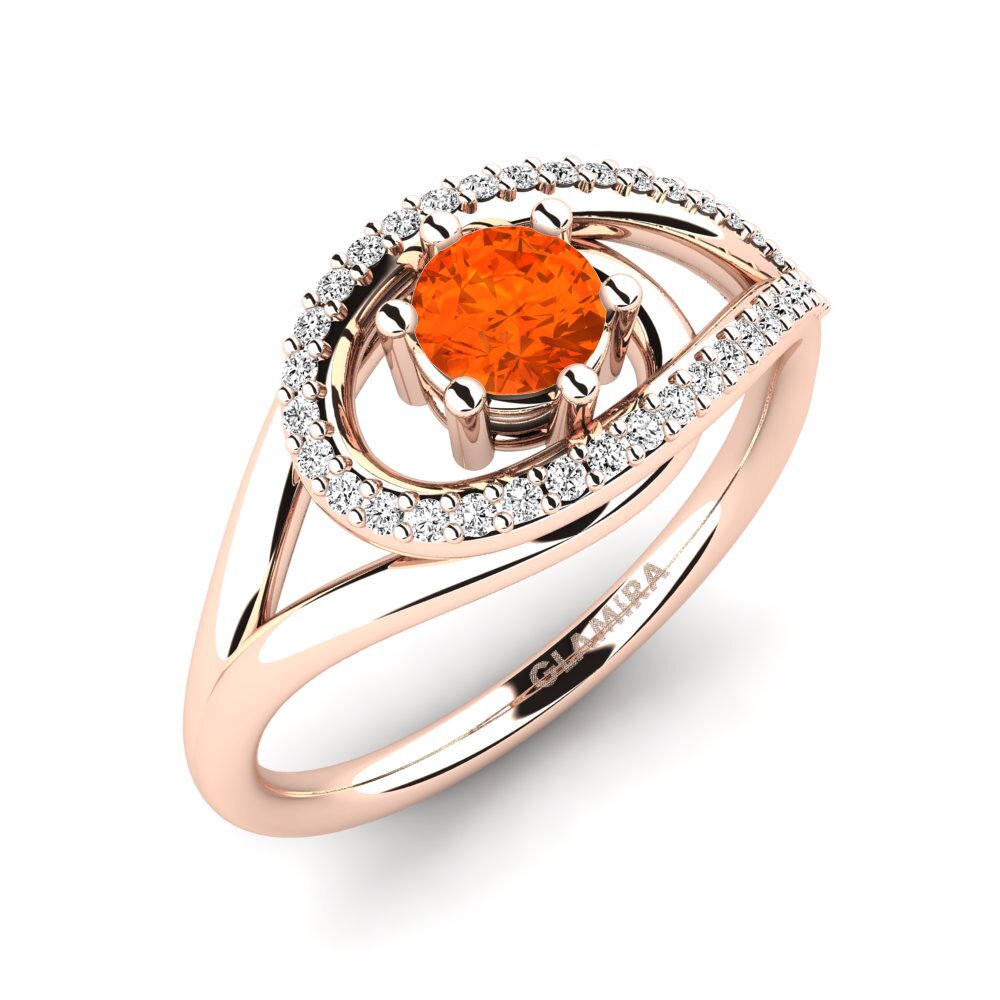 Fire-Opal Engagement Ring Chlodette