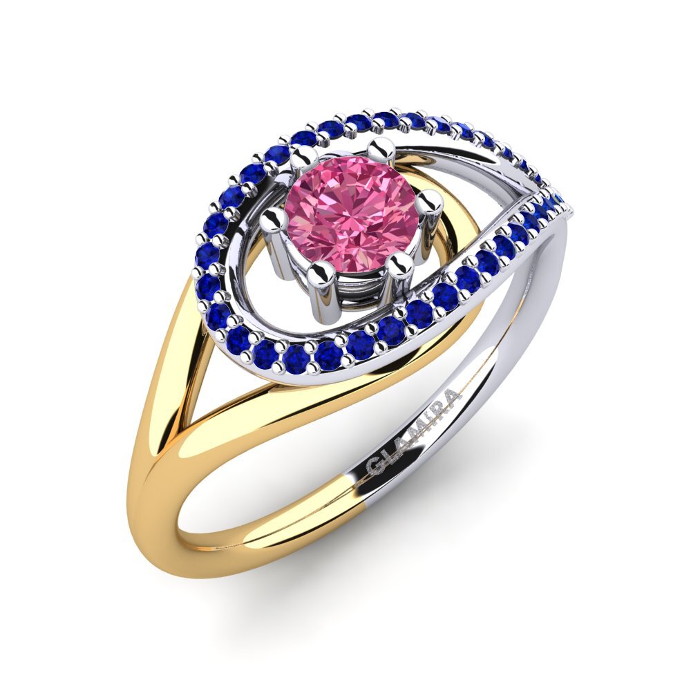 14ct White & Yellow Gold Engagement Ring Chlodette
