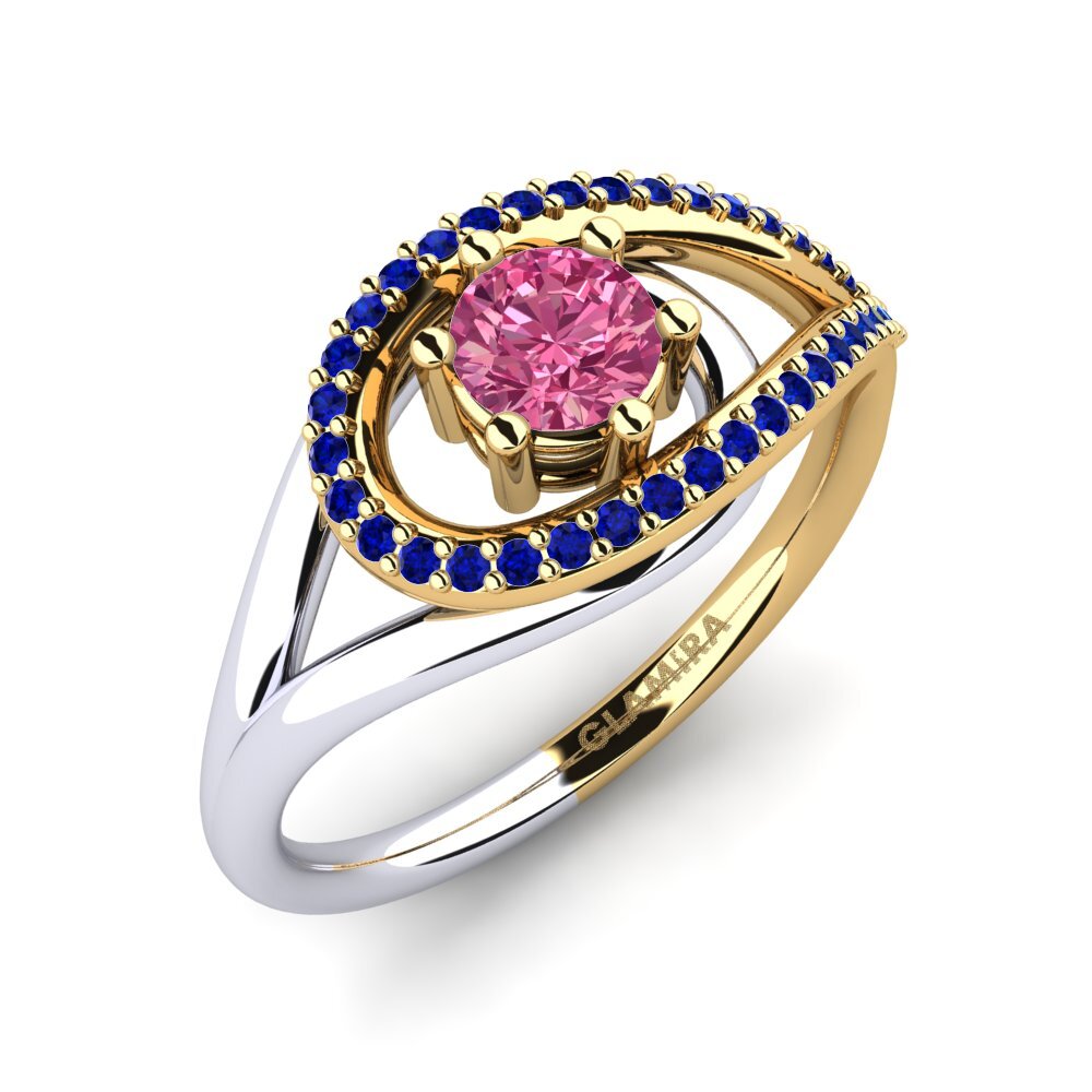 14ct Yellow & White Gold Engagement Ring Chlodette