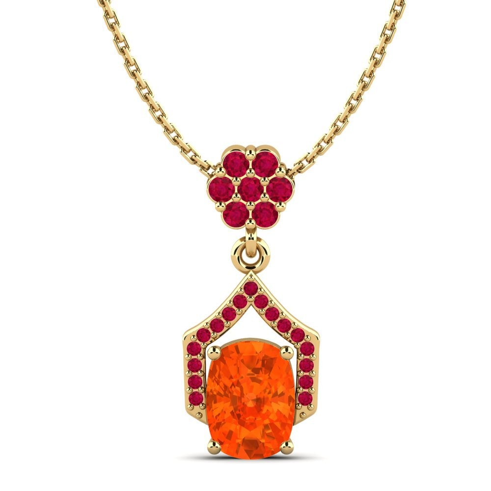 Fire Opal Women's Pendant Chofa