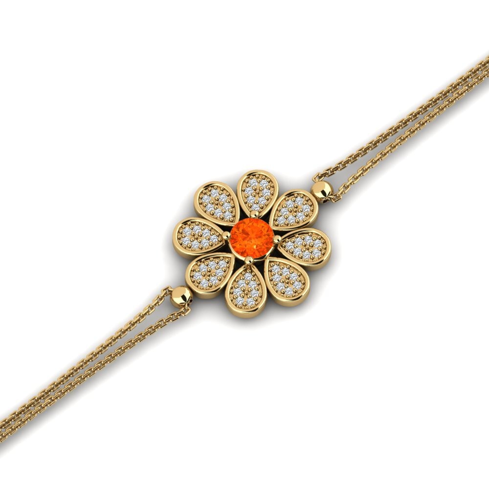 Fire Opal Women's Bracelet Chomagen