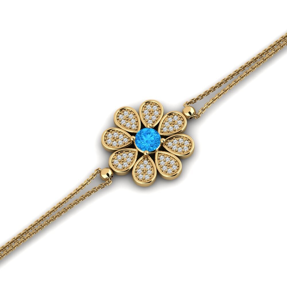 Blue Topaz Women's Bracelet Chomagen