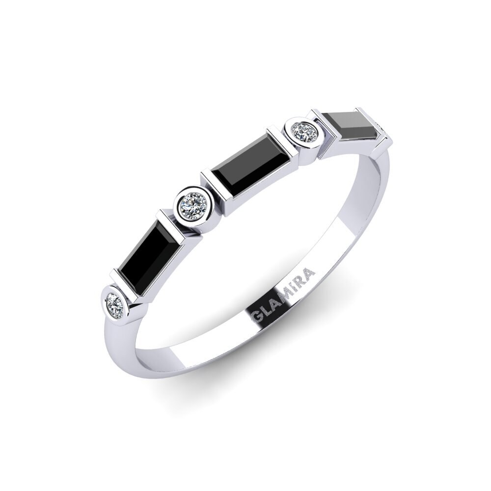 9k White Gold Black Onyx Ring Churn