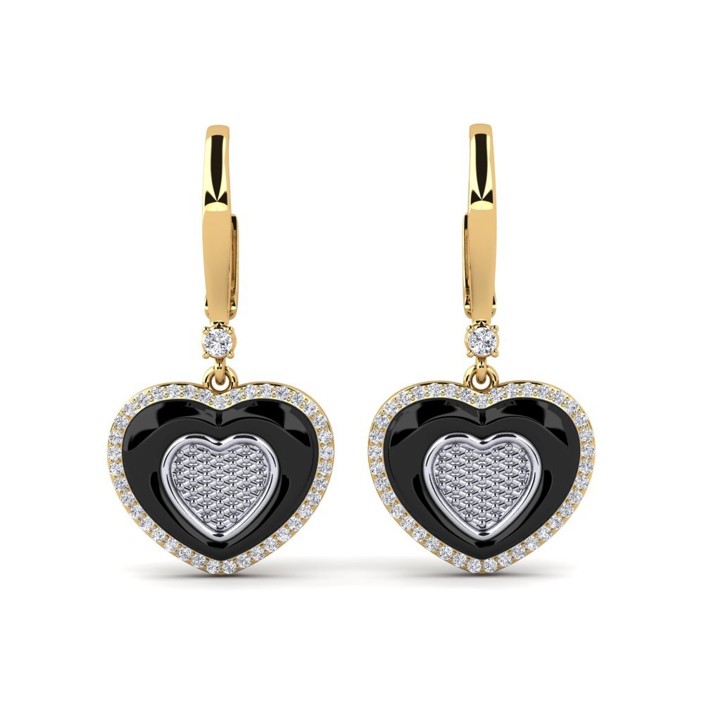 18ct Yellow & White Gold Lab Grown Diamond Women's Earring Ciccone