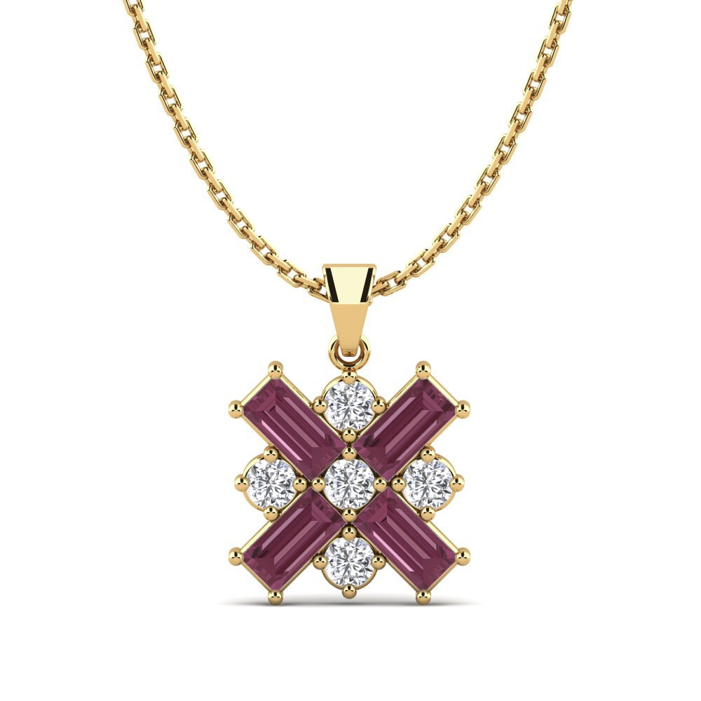 Rhodolite Garnet Women's Pendant Cicely