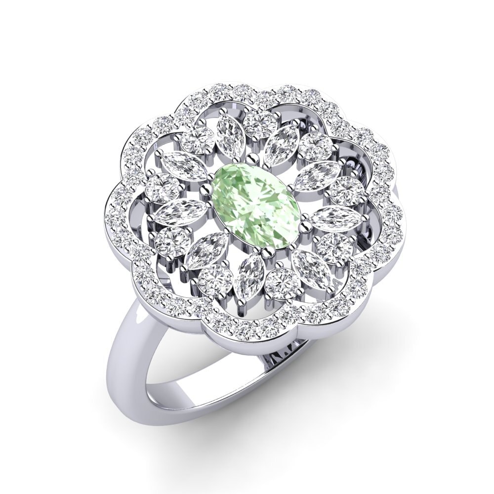 Green Amethyst Ring Cigale