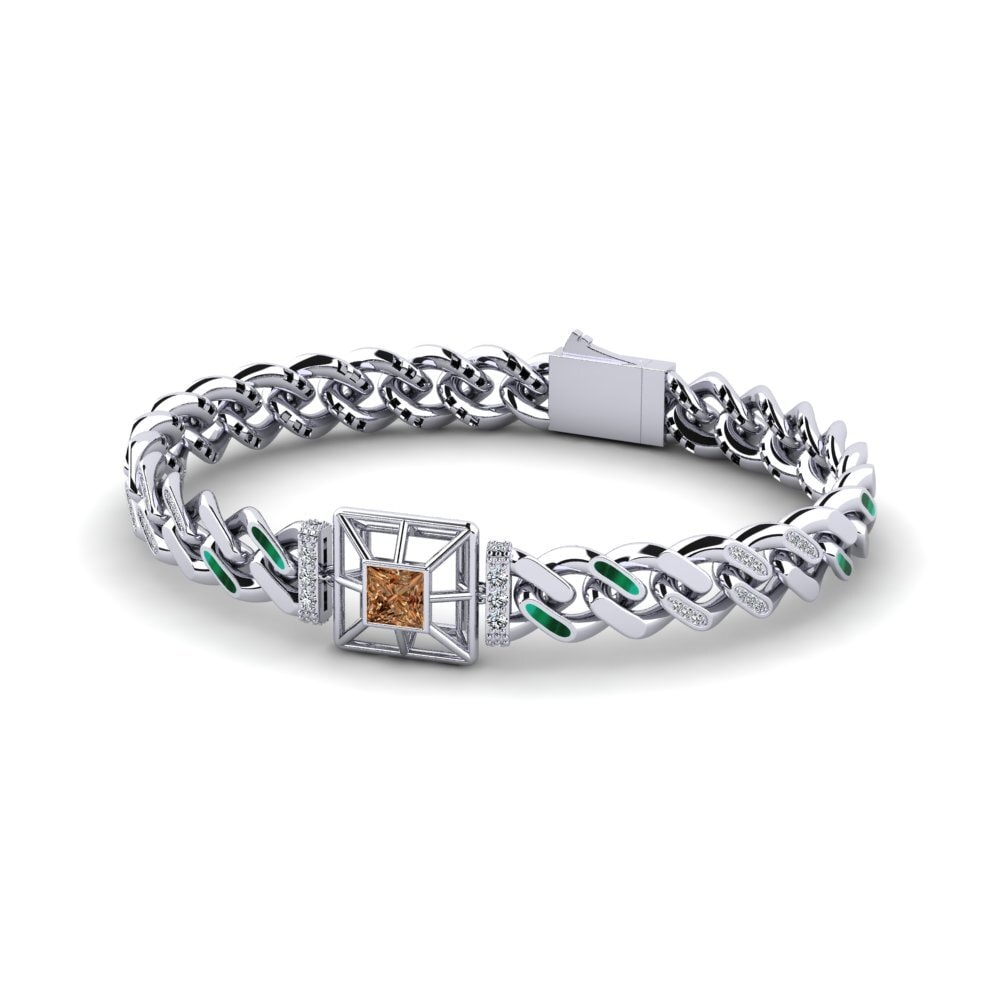 Princess Brown Diamond Women's Bracelet Cigura