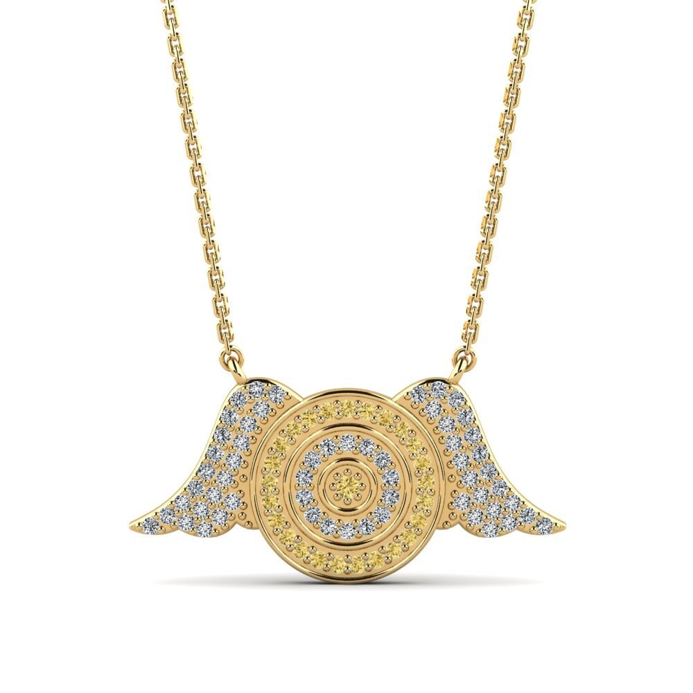 Gelber Diamant Damen halskette Ciliana