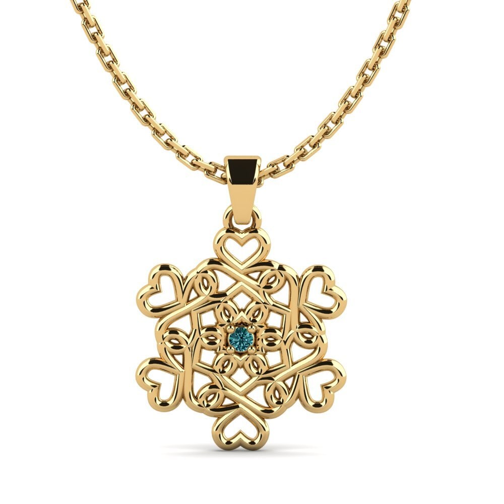 Blue Diamond Women's Pendant Cilps