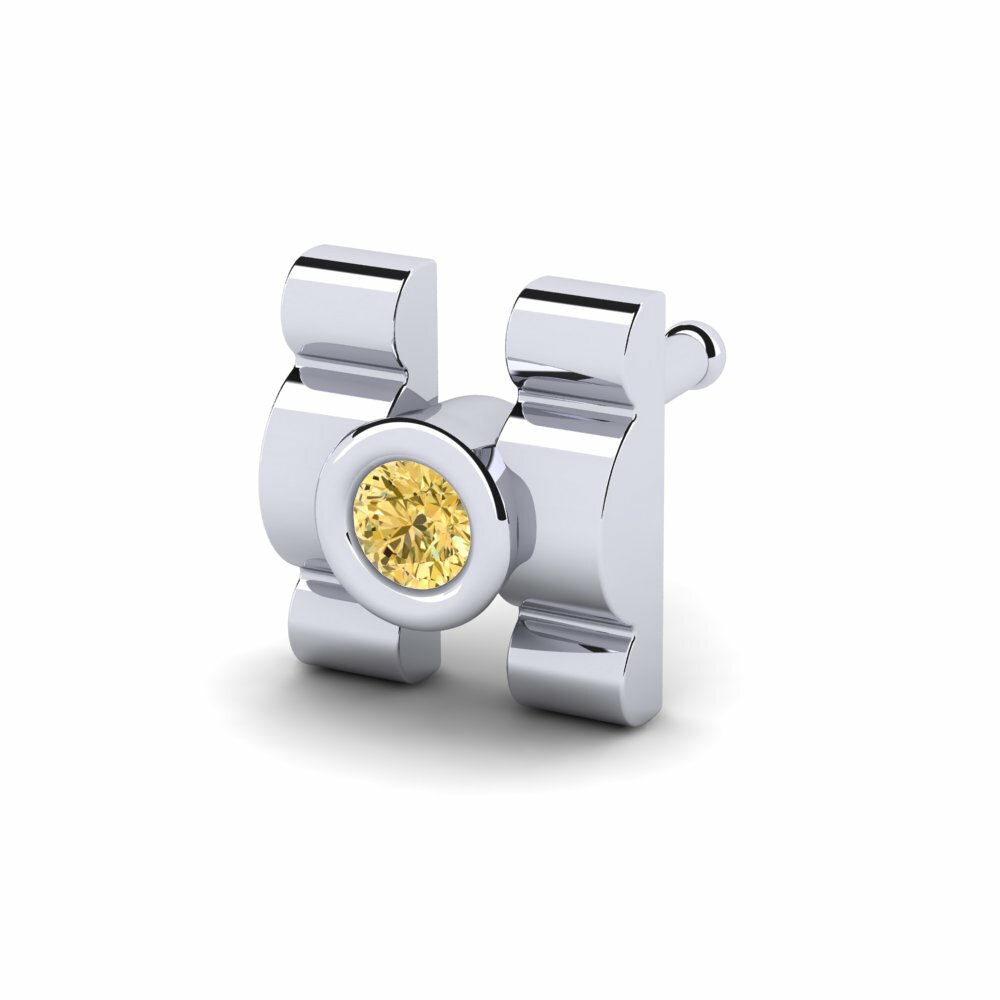 Gele Diamant Neus Pin Cinarire
