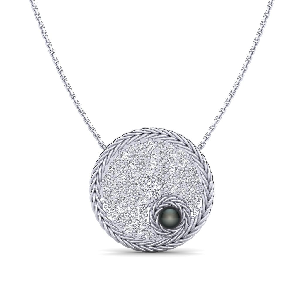 18ct White Gold Diamond Women's Necklace Cincture