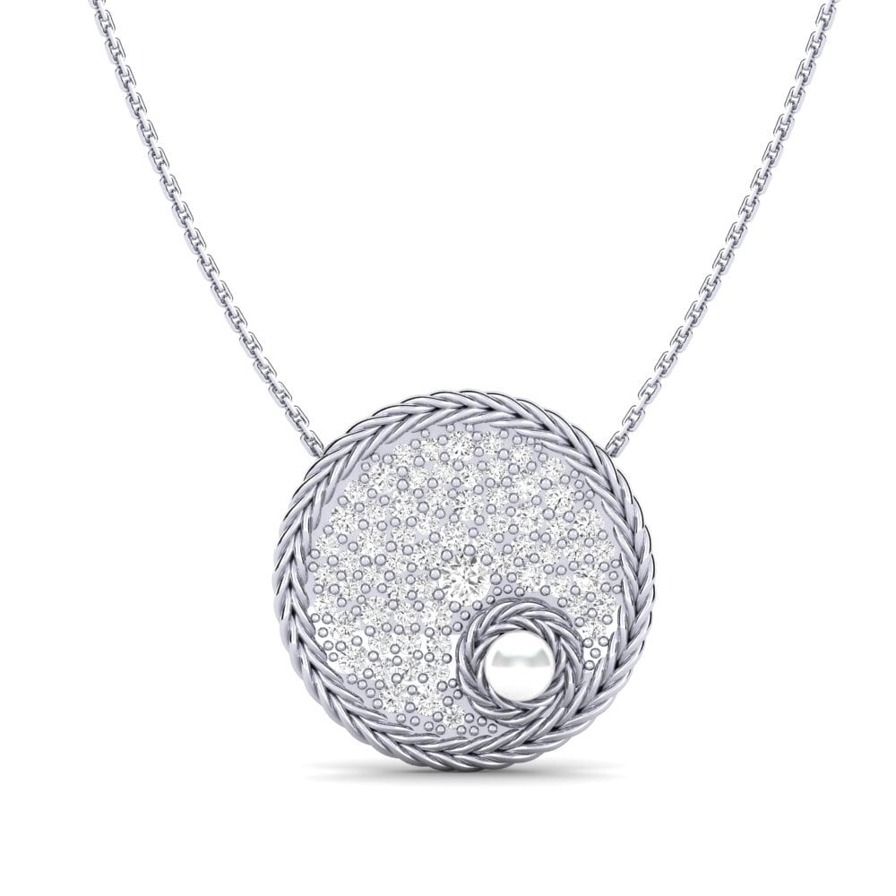 9ct White Gold Women's Necklace Cincture