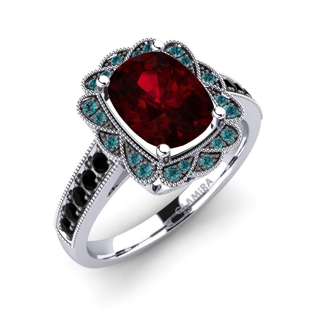 Granate Anillo de compromiso Cindi