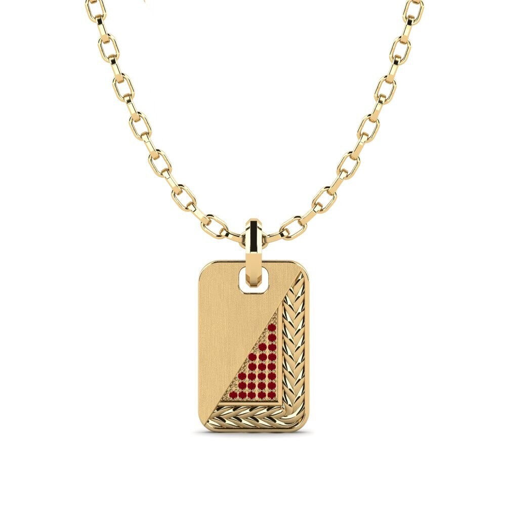 Red Zirconia Men's Pendant Citeaux