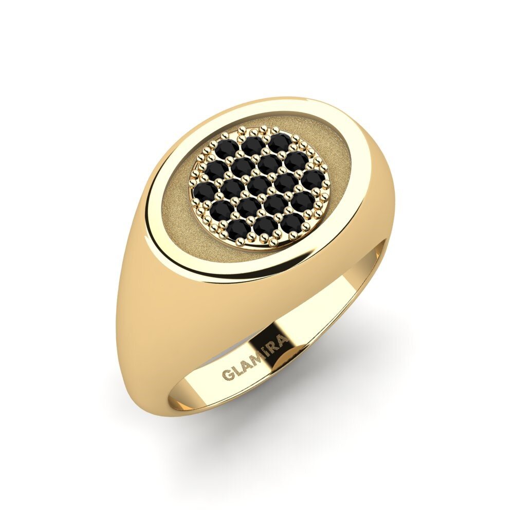 Diamant Noir Anneau rose Citeey