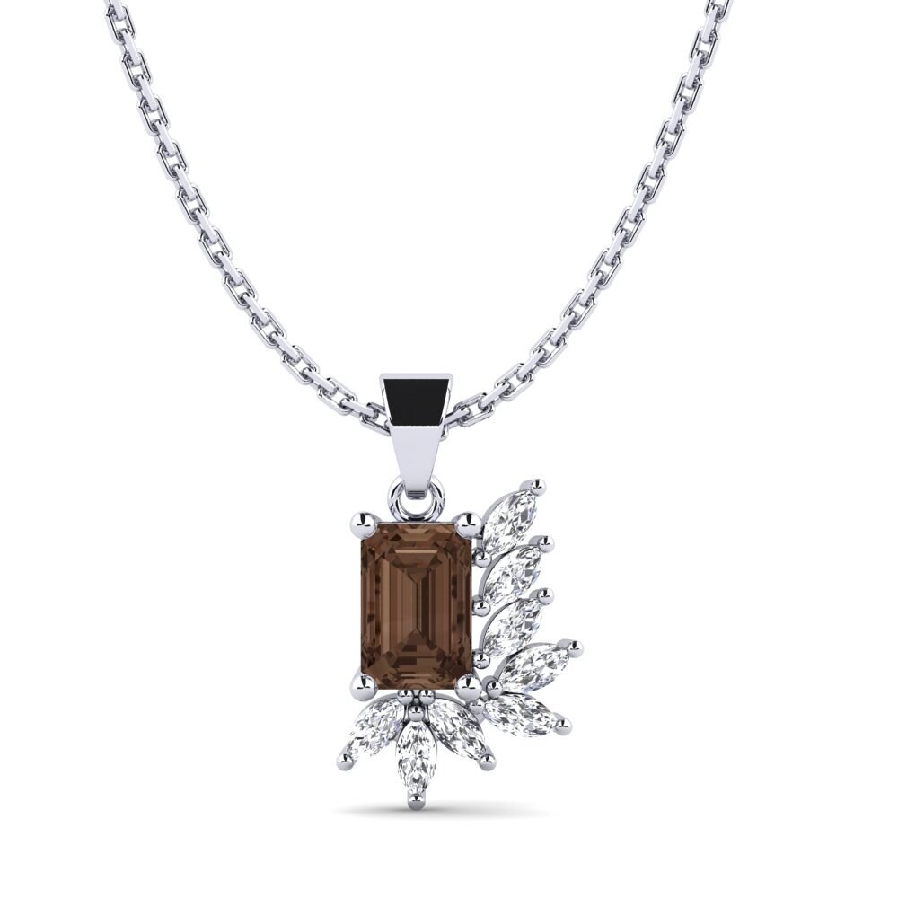 Smoky Quartz Women's Pendant Citlali