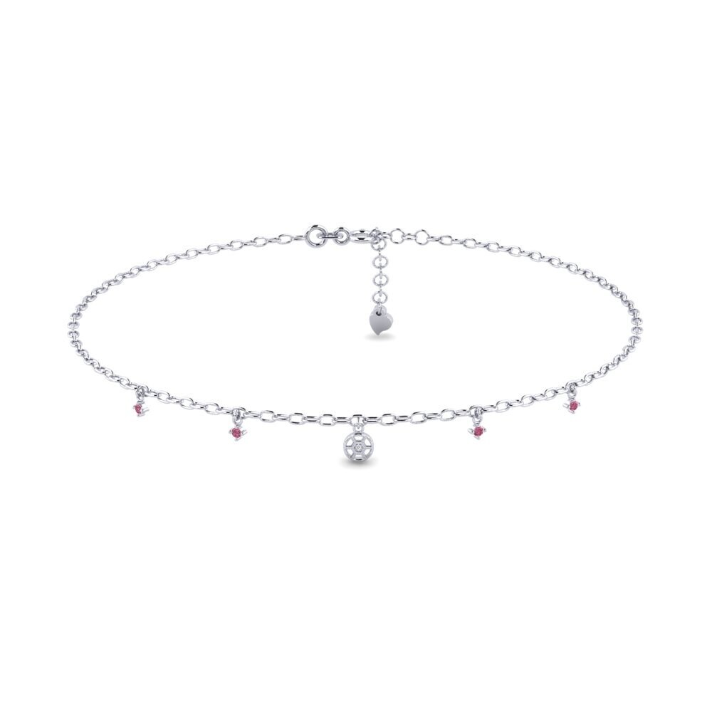 Rhodolite Garnet Women's Anklet Civil