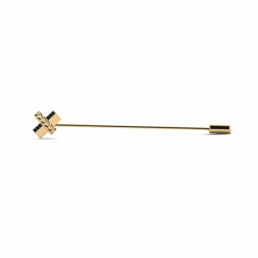 Black Diamond Lapel Pin Clamart