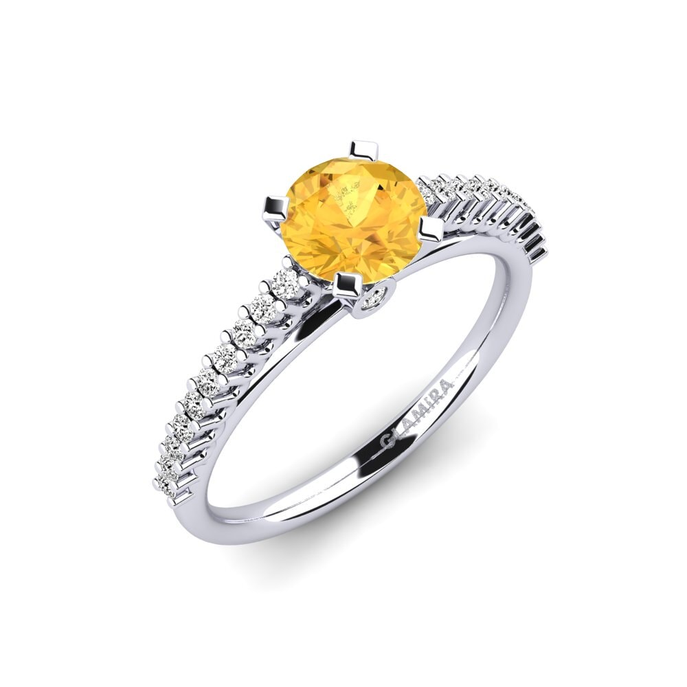 Citrine Engagement Ring Clarette