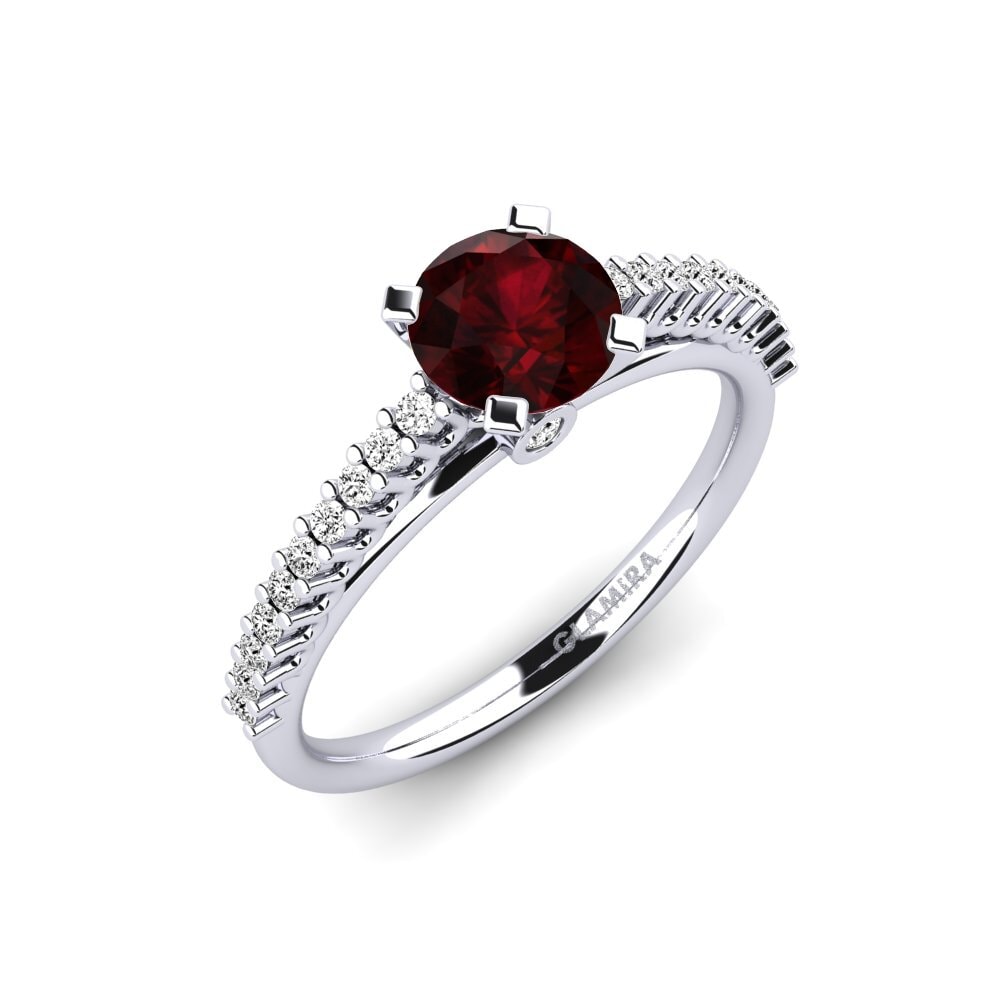 Garnet Engagement Ring Clarette