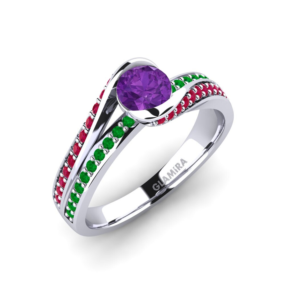 Amatista Anillo de compromiso Clariss