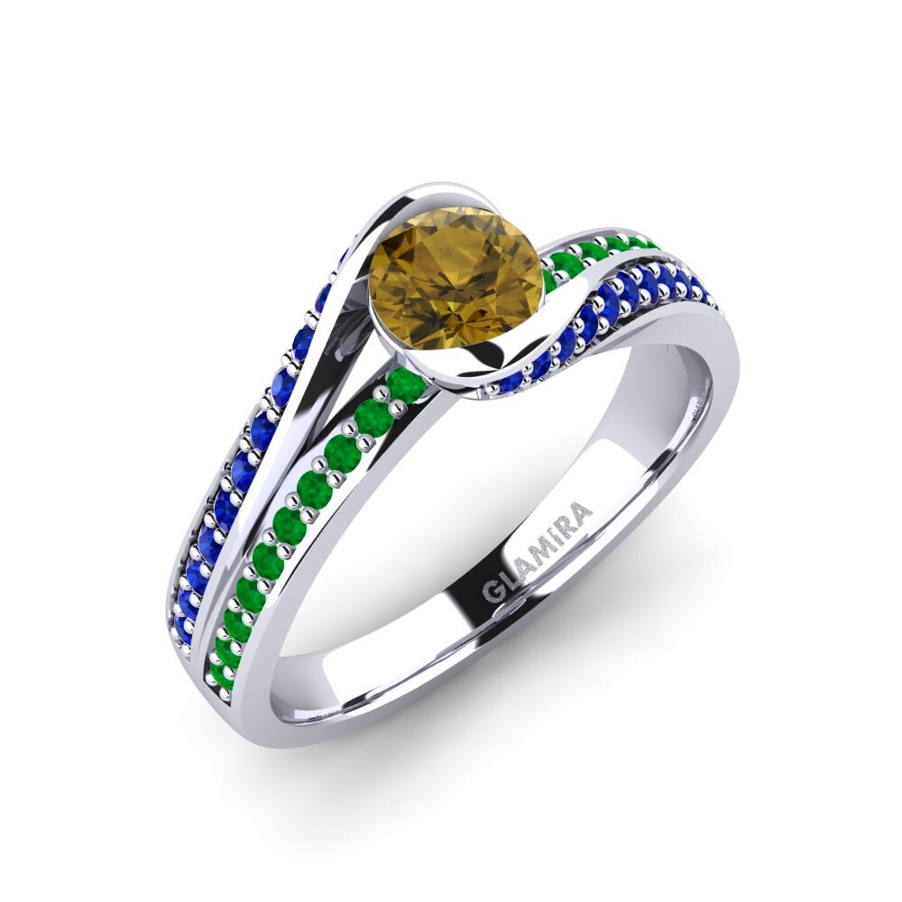 Brown Zircon Engagement Ring Clariss