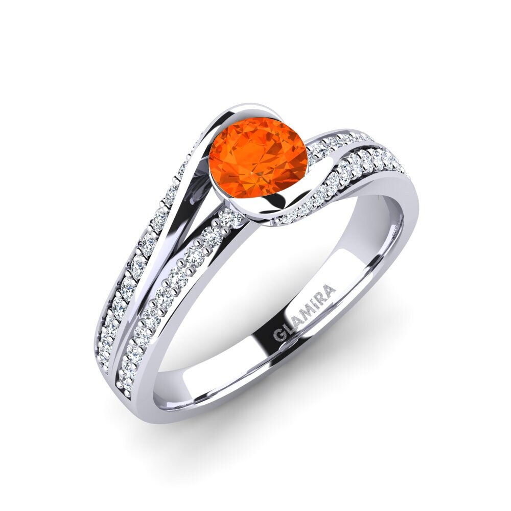 Fire Opal Engagement Ring Clariss