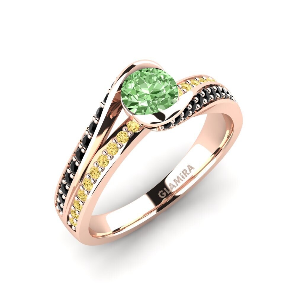 14k Oro Rosa Anillo de compromiso Clariss