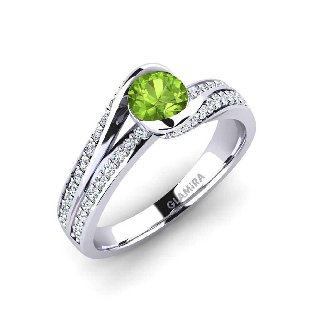 Peridot Engagement Ring Clariss