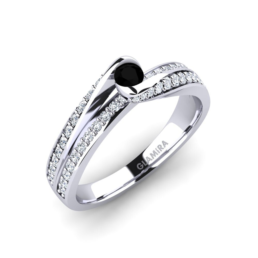 Zwarte Diamant Verlovingsring Clariss 0.1 crt