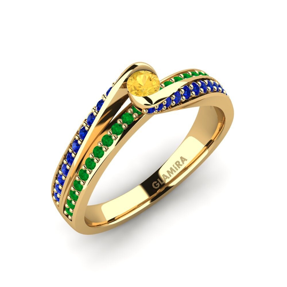 18ct Yellow Gold Engagement Ring Clariss 0.1 crt