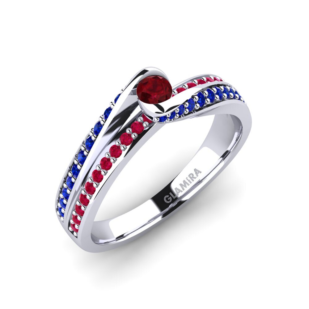 Ruby Engagement Ring Clariss 0.1 crt