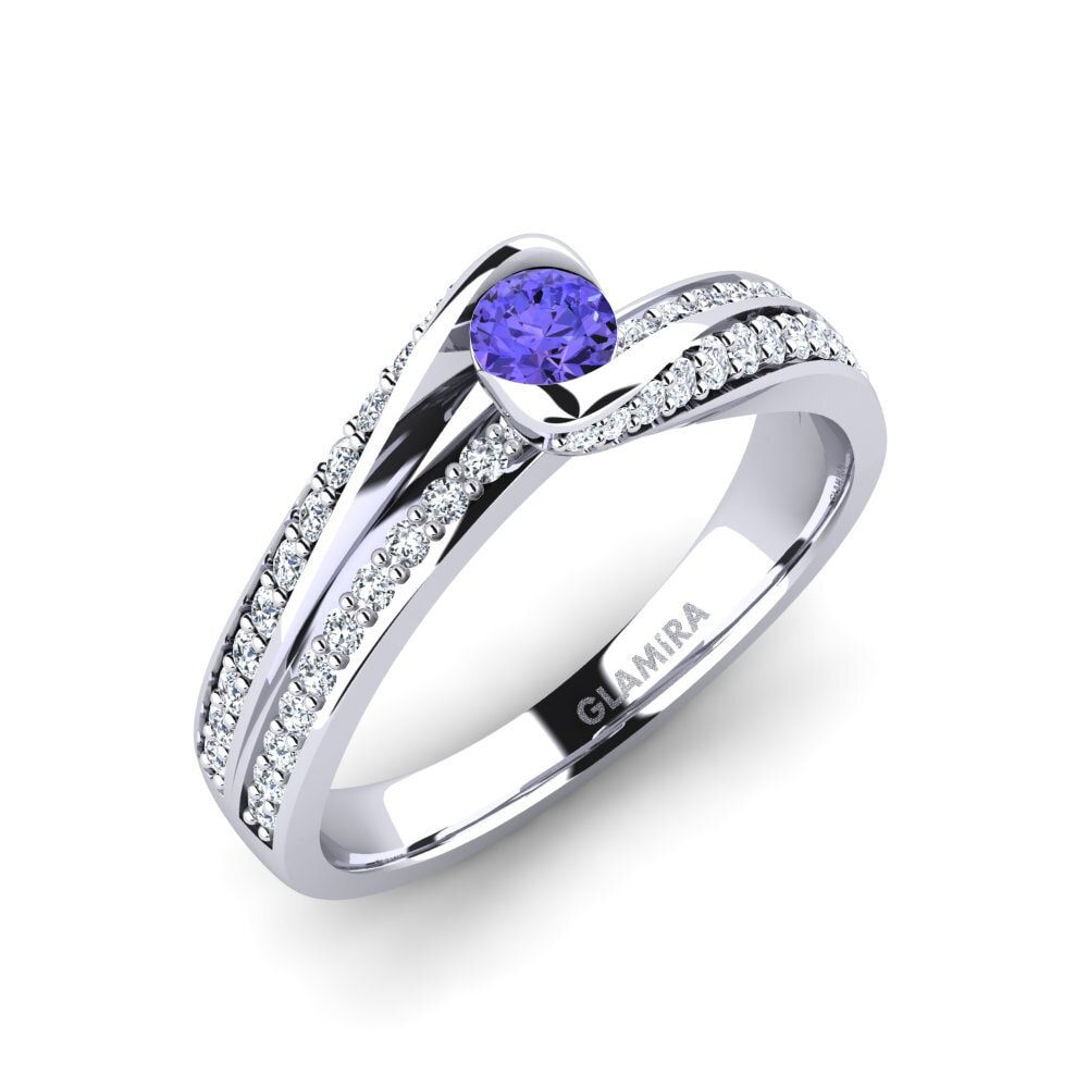 Tanzanite Engagement Ring Clariss 0.16 crt