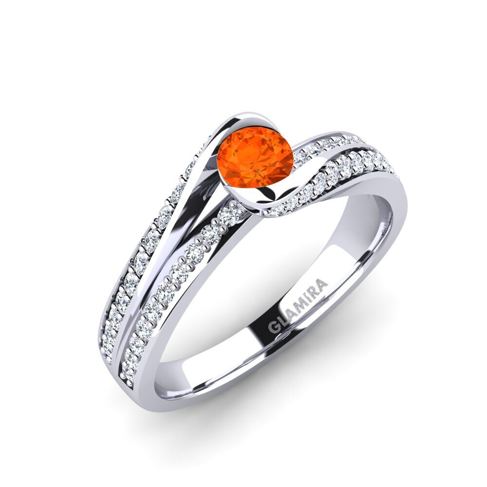 Fire Opal Engagement Ring Clariss 0.25 crt