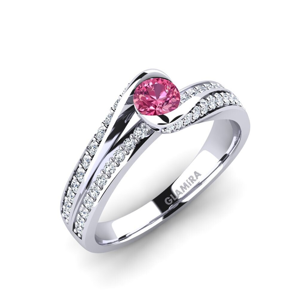 Pink Tourmaline Engagement Ring Clariss 0.25 crt