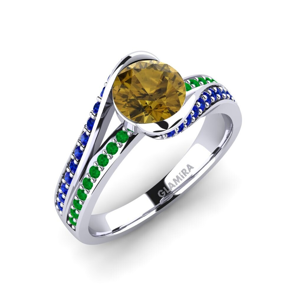 Brown Zircon Engagement Ring Clariss 1.0 crt